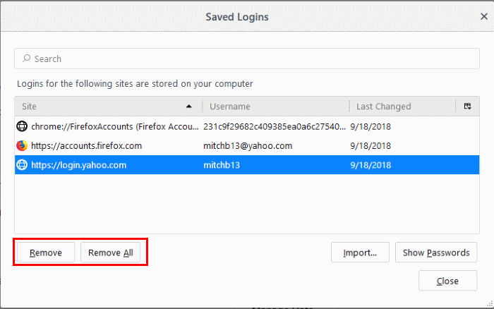 where are the files for the passwords kept for firefox on mac