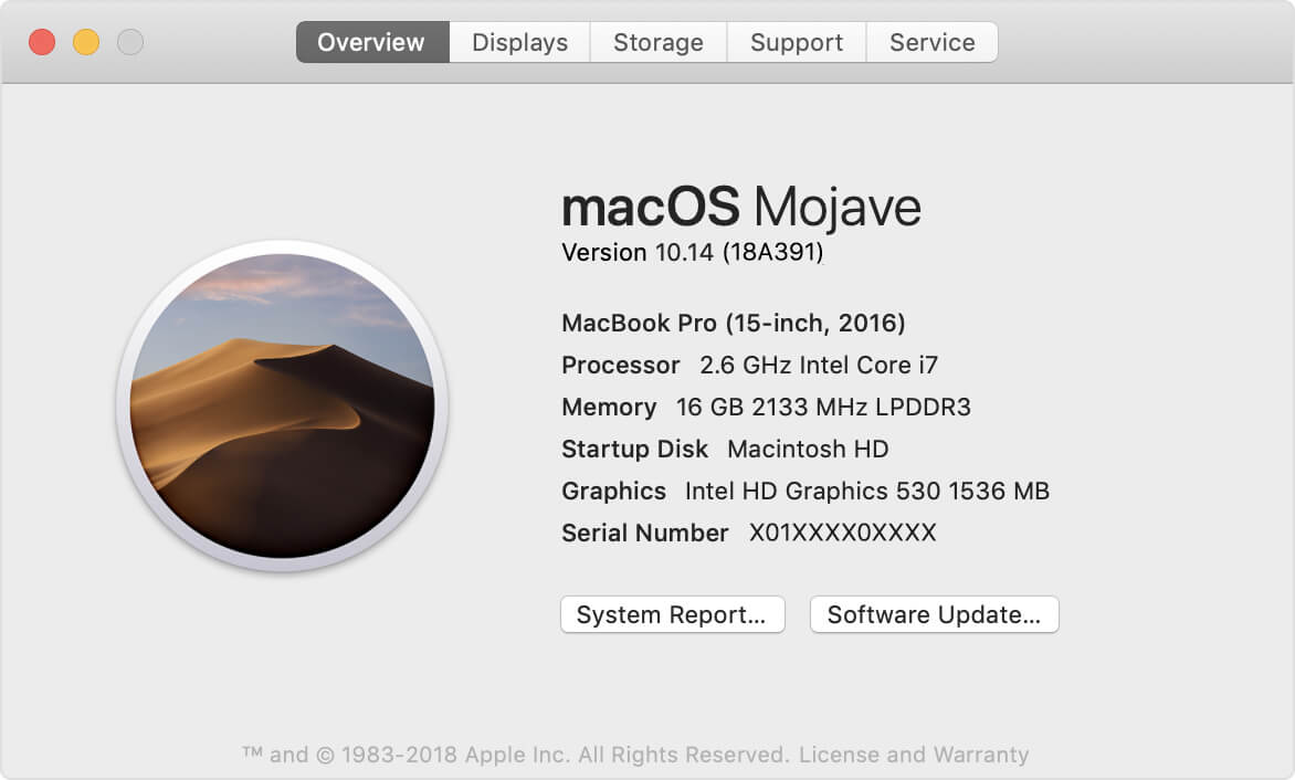 how much space is needed for mac os sierra